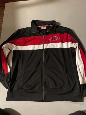 Colosseum Arkansas Razorbacks Track Jacket Size 2XL Full Zip
